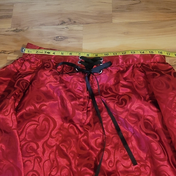 Vintage Homemade Red Skirt L - Picture 10 of 14
